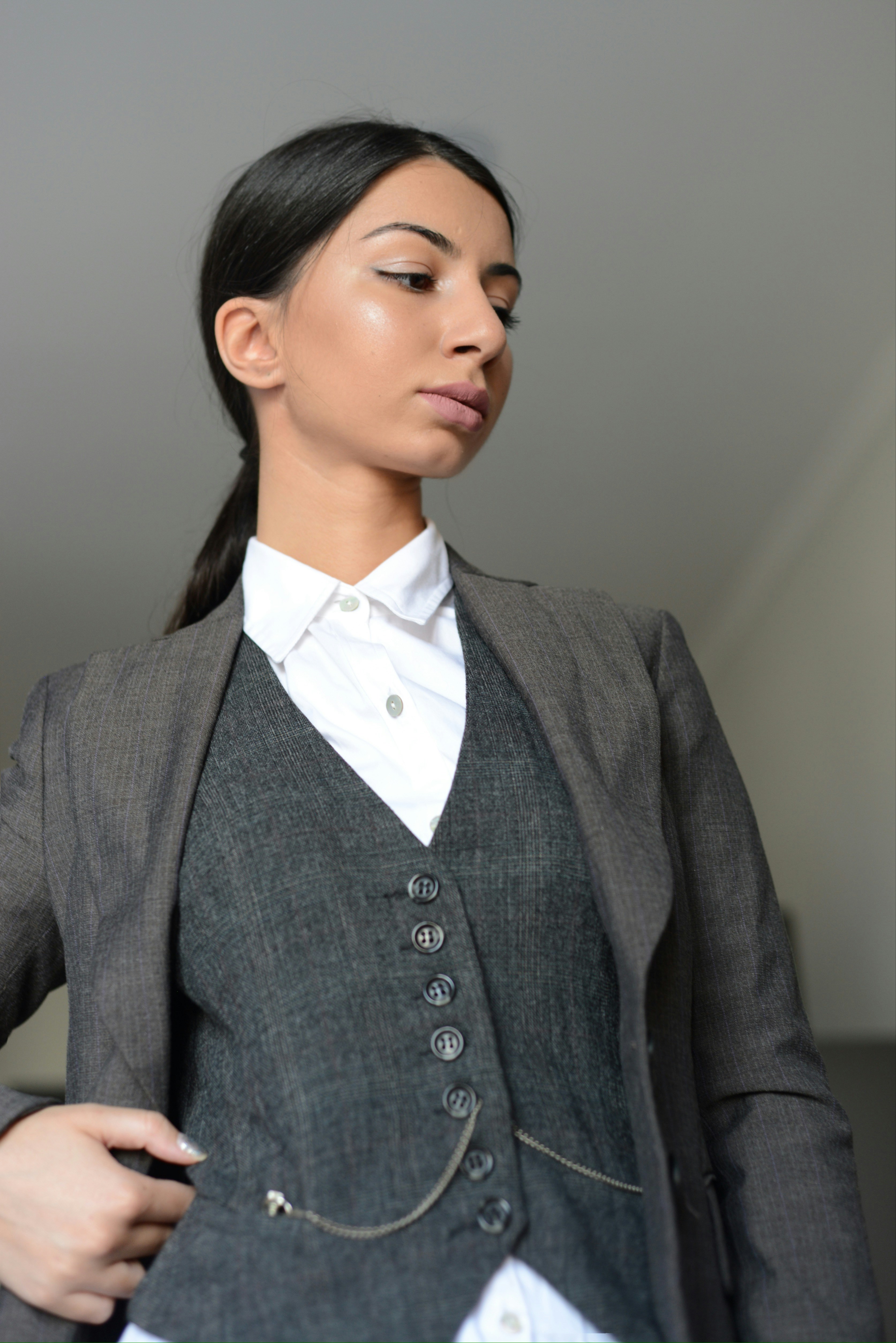 Kajol: The Boss Lady Style in Black Rose Embroidered Jacket