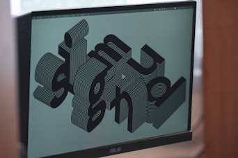 black dell flat screen computer monitor