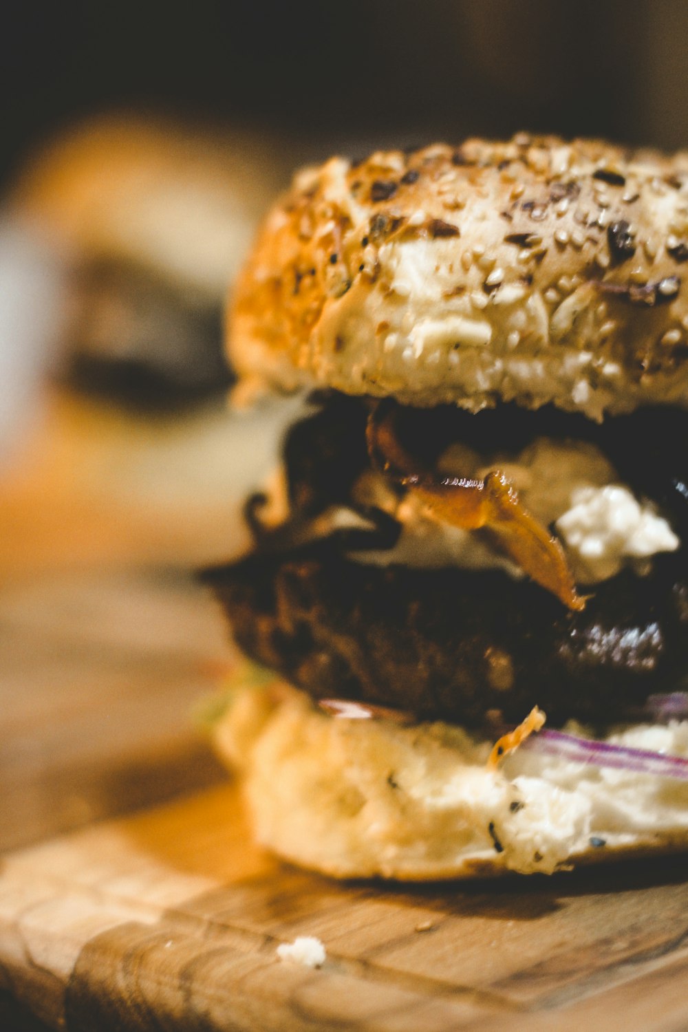 Burger avec galette et fromage