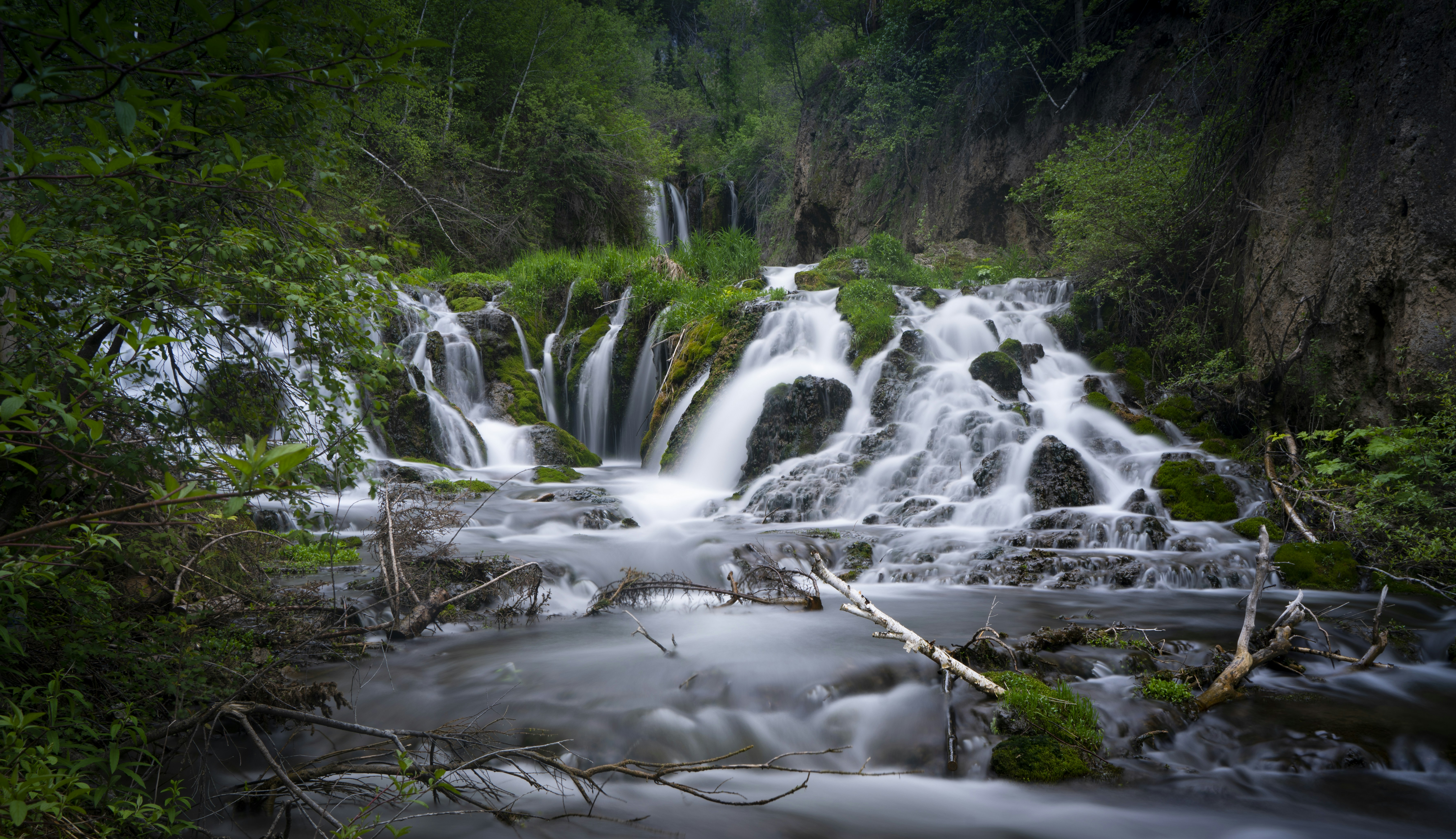 water falls on brown rocky ground, Watch: https://youtu.be/-GO4v_9S2D0