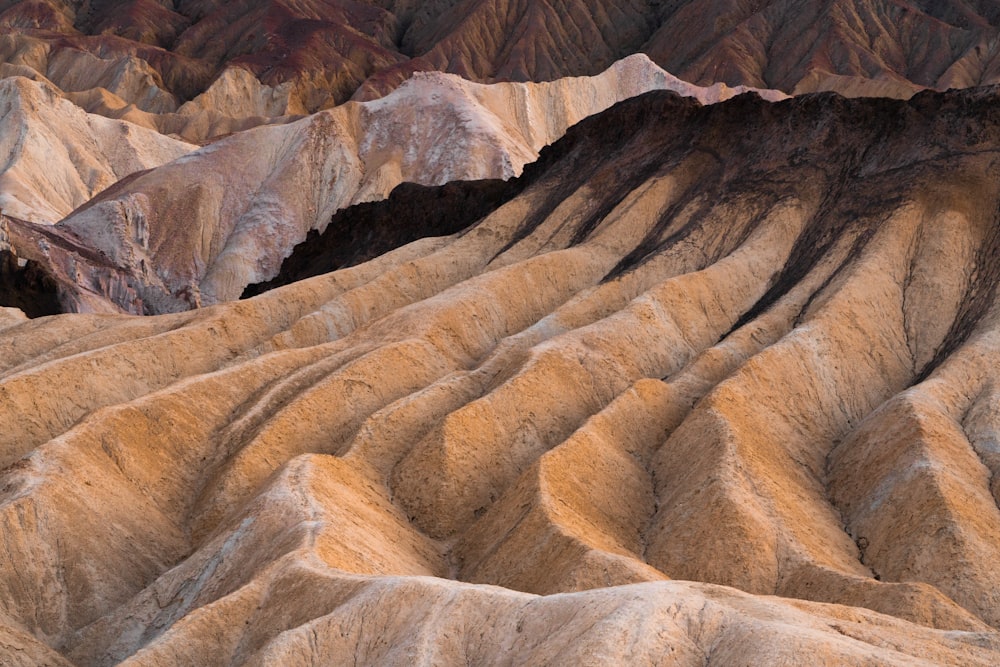 brown and gray rock formation