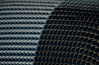 black and white round pattern