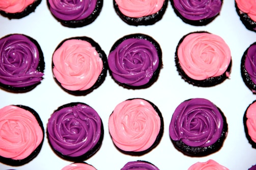 pink and white rose petals