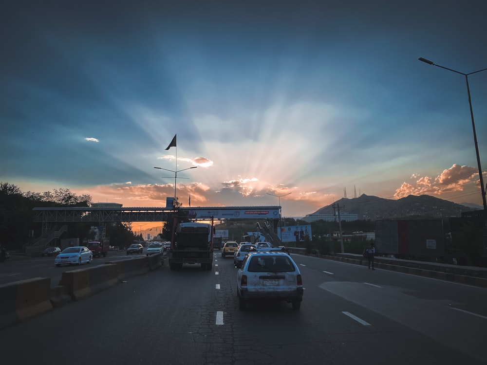 white car on road during daytime