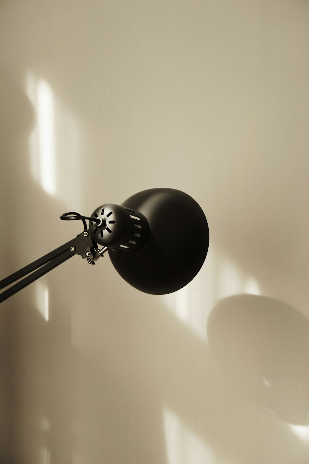 black and white desk lamp