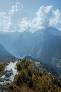 green trees on mountain under white clouds during daytime