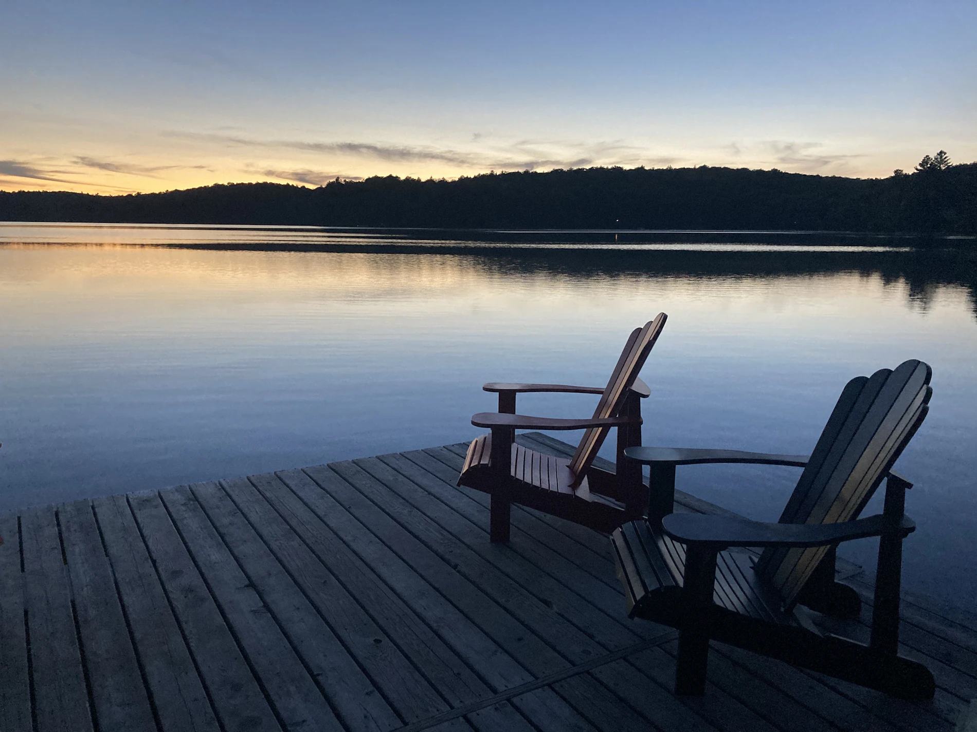 Muskoka chairs at the cottage