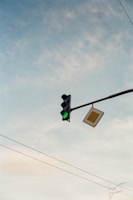 traffic light with green light