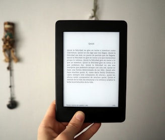 black amazon e book reader