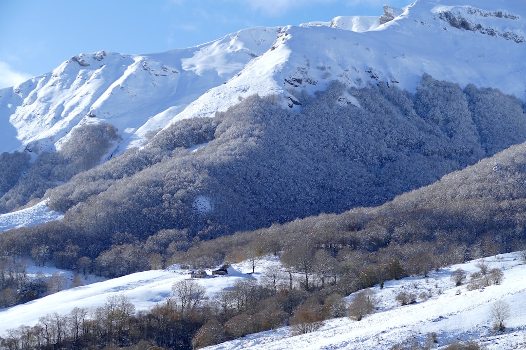 snow covered mountain during daytime