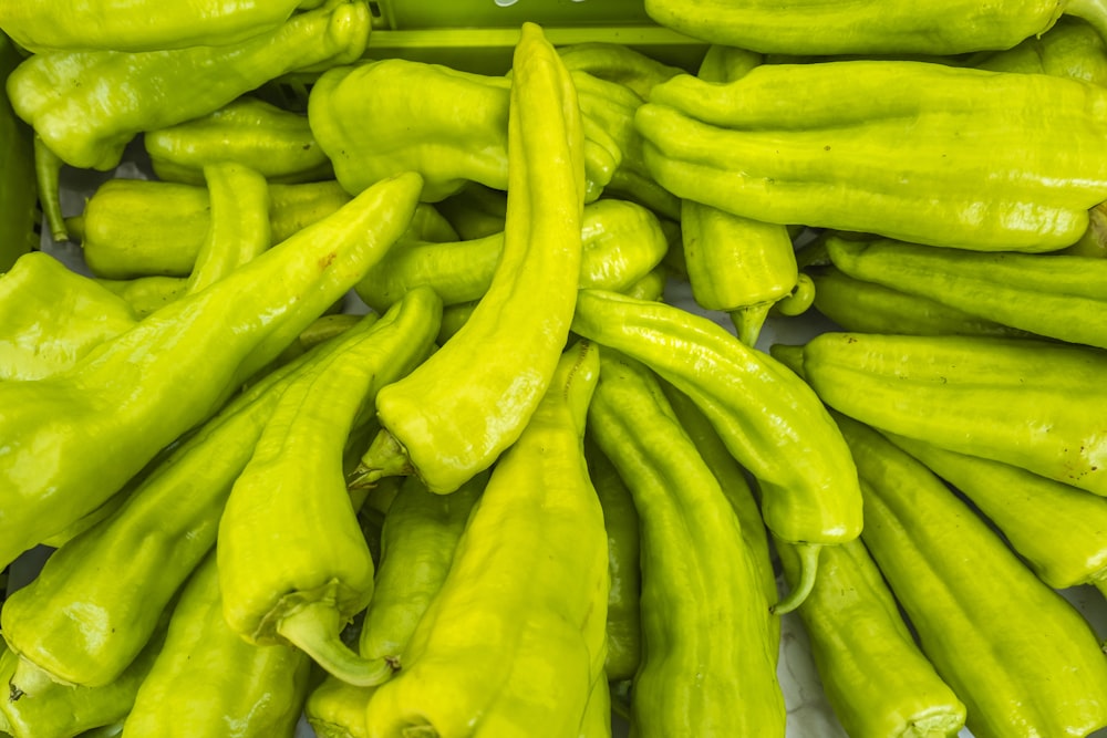 green chili pepper in close up photography