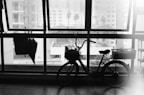 An image showcasing urban bicycles in a city setting.