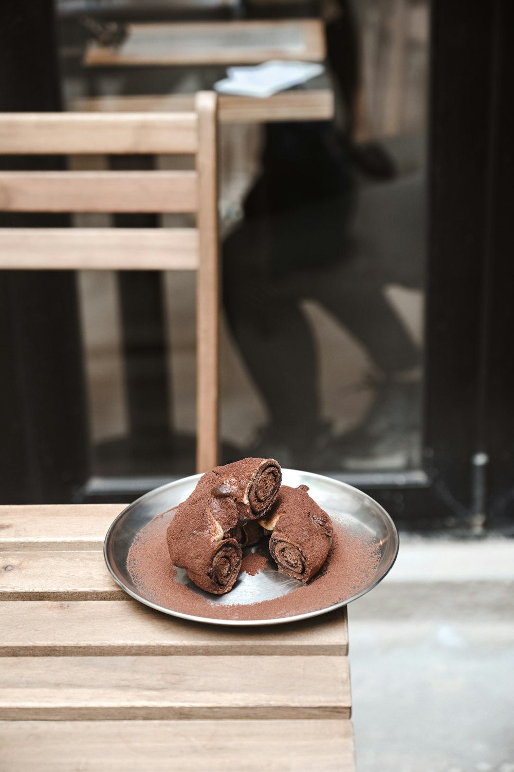 brown cookies on stainless steel round tray