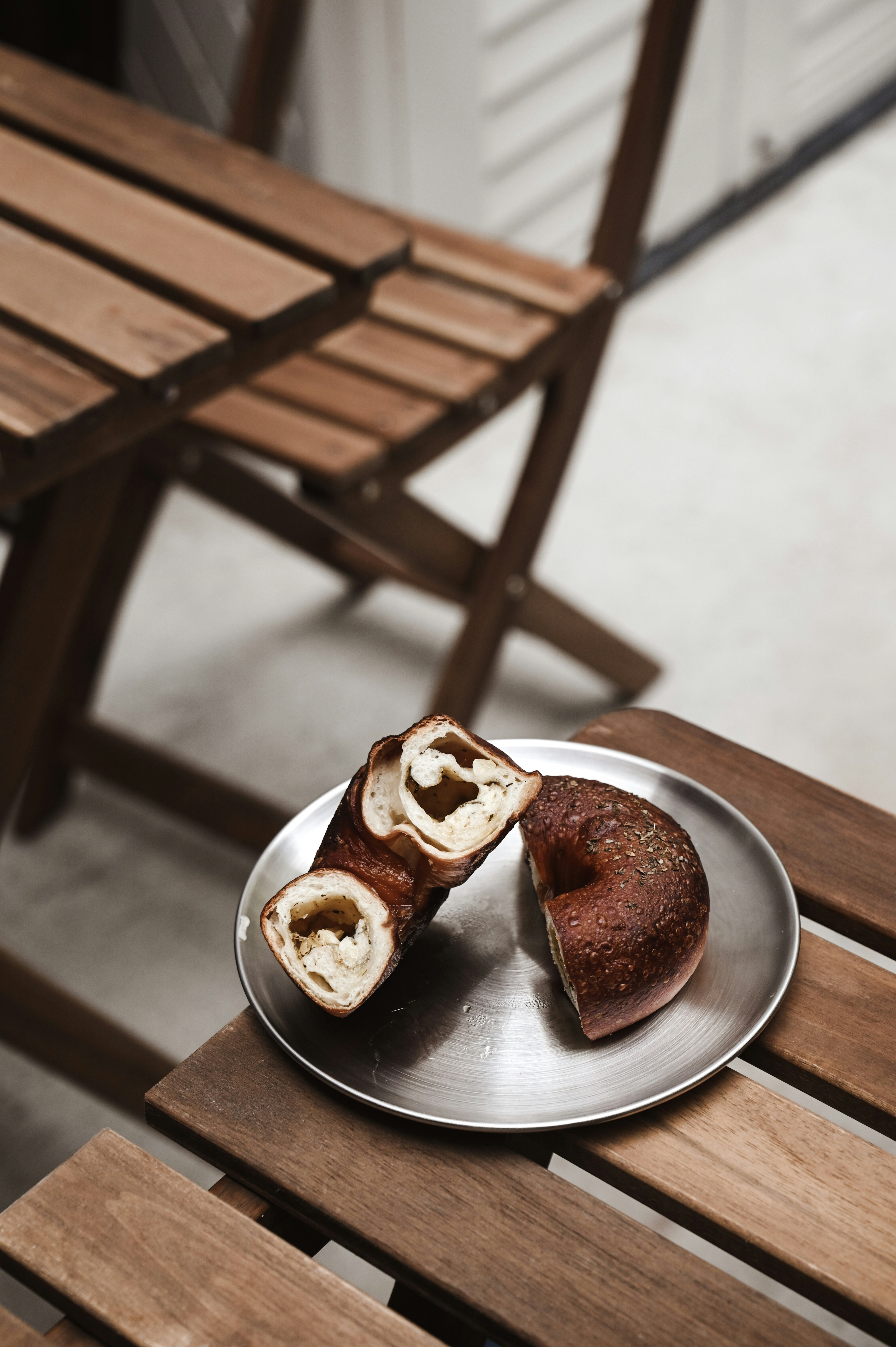 brown and white cupcakes on brown wooden table