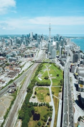 aerial view of city buildings during daytime