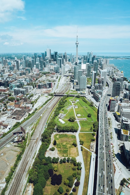 aerial view of city buildings during daytime