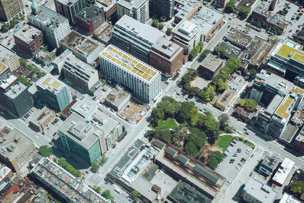 aerial view of city buildings during daytime