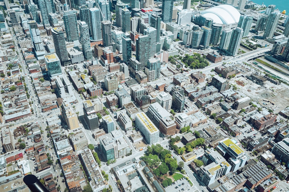 aerial view of city buildings during daytime