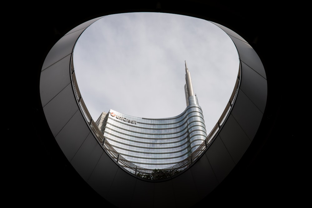 low angle photography of high rise building