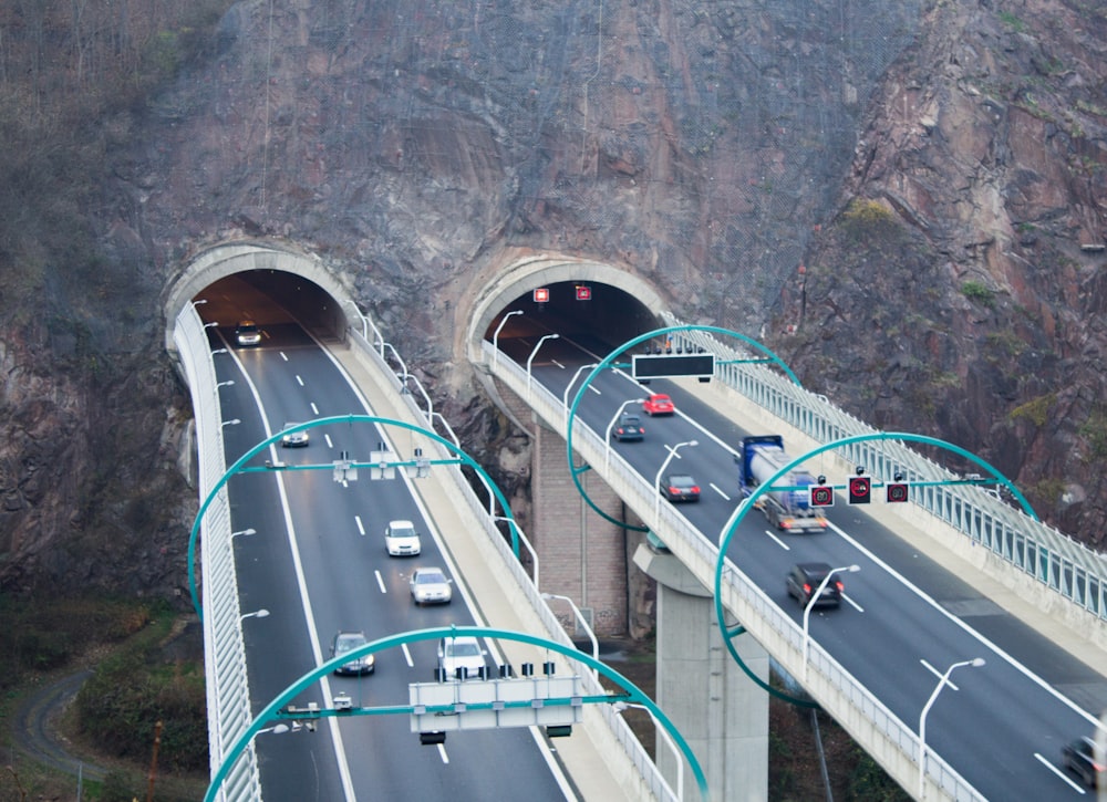 cars on bridge during daytime