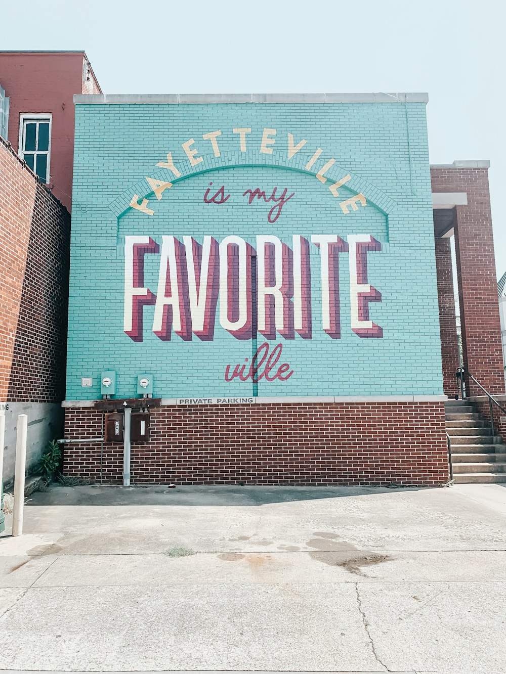 a large sign on the side of a building