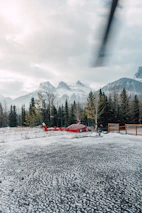 red and white snow covered mountain during daytime
