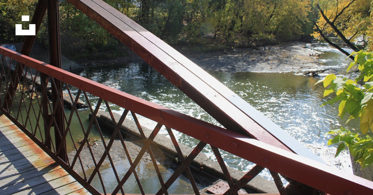 Red metal railings near river photo – Free Railing Image on Unsplash