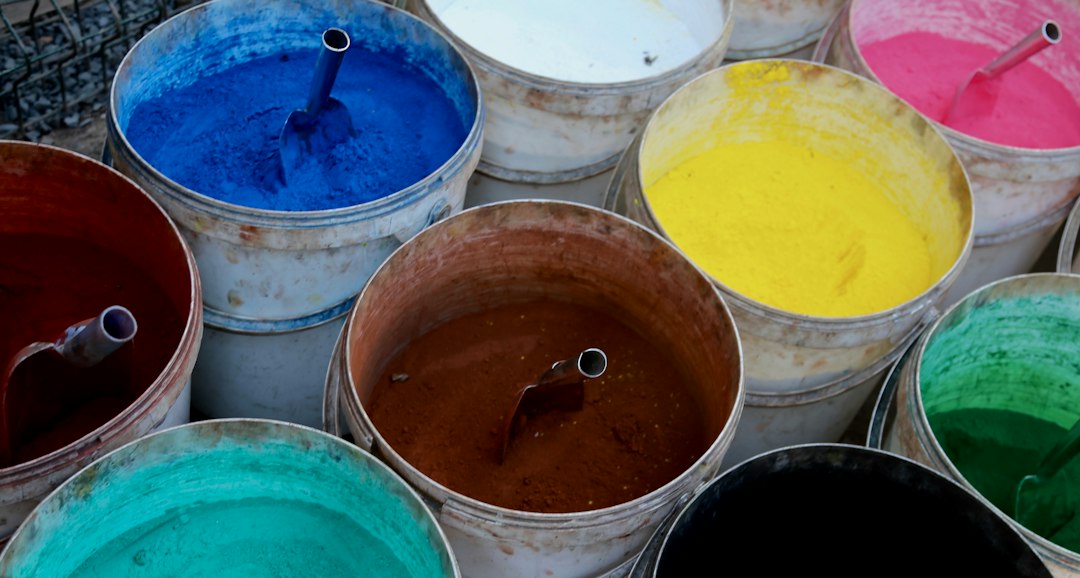 paint cans shelf