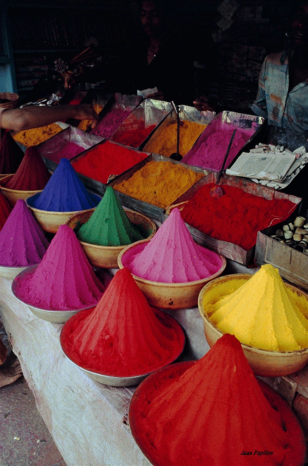 red yellow and green umbrella