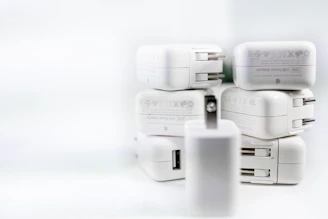 white apple adapter with box