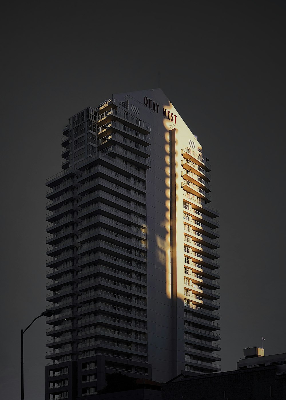 white concrete building during night time