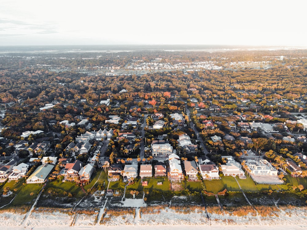 aerial view of city during daytime