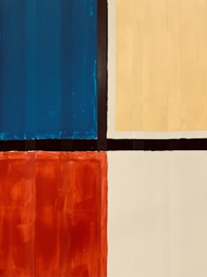 blue red and white textile