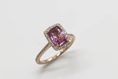 Violet Stone Ring – gold plated ring