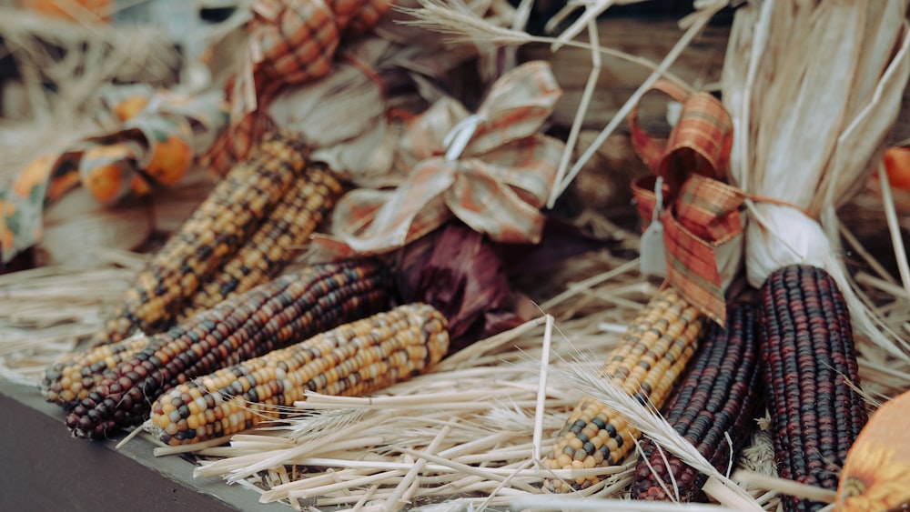 brown corn on brown wooden table