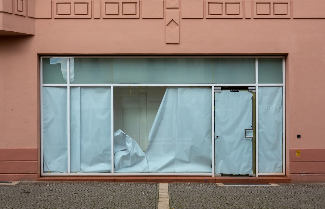 white window curtain on window