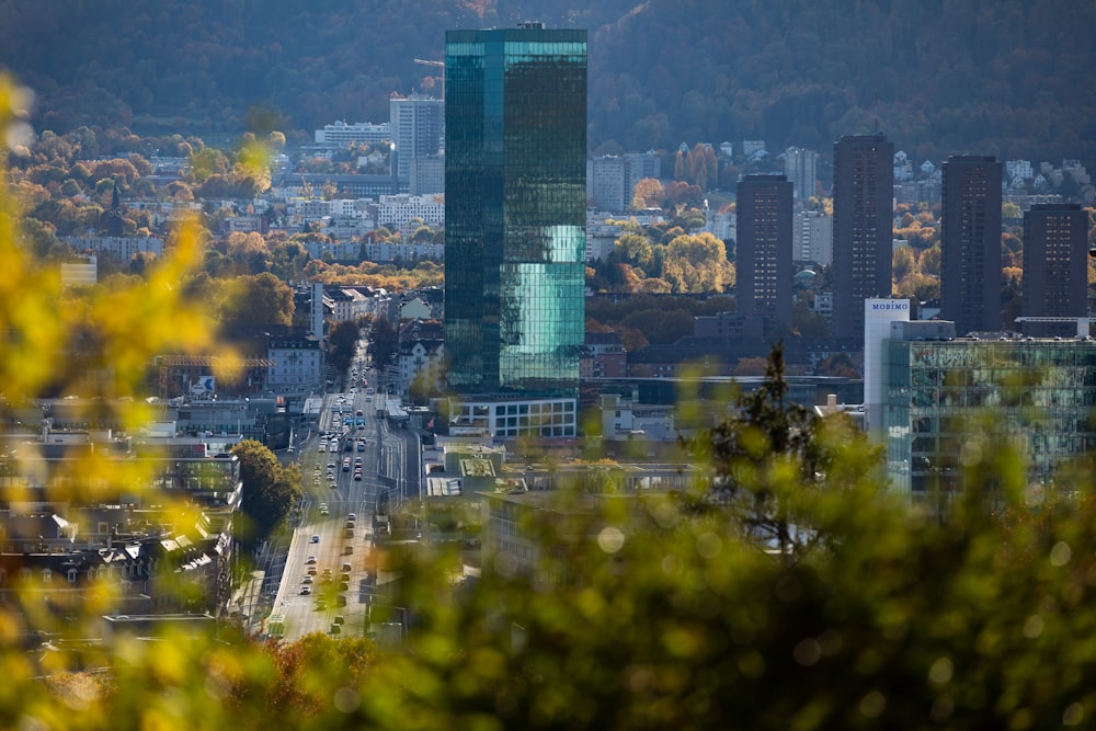 aerial view of city buildings during daytime