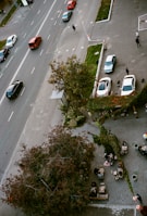 A scenic view of Adana with cars on the street.