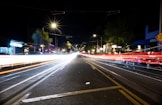 cars on road during night time