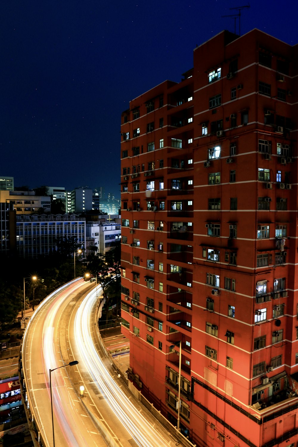 brown concrete building during nighttime