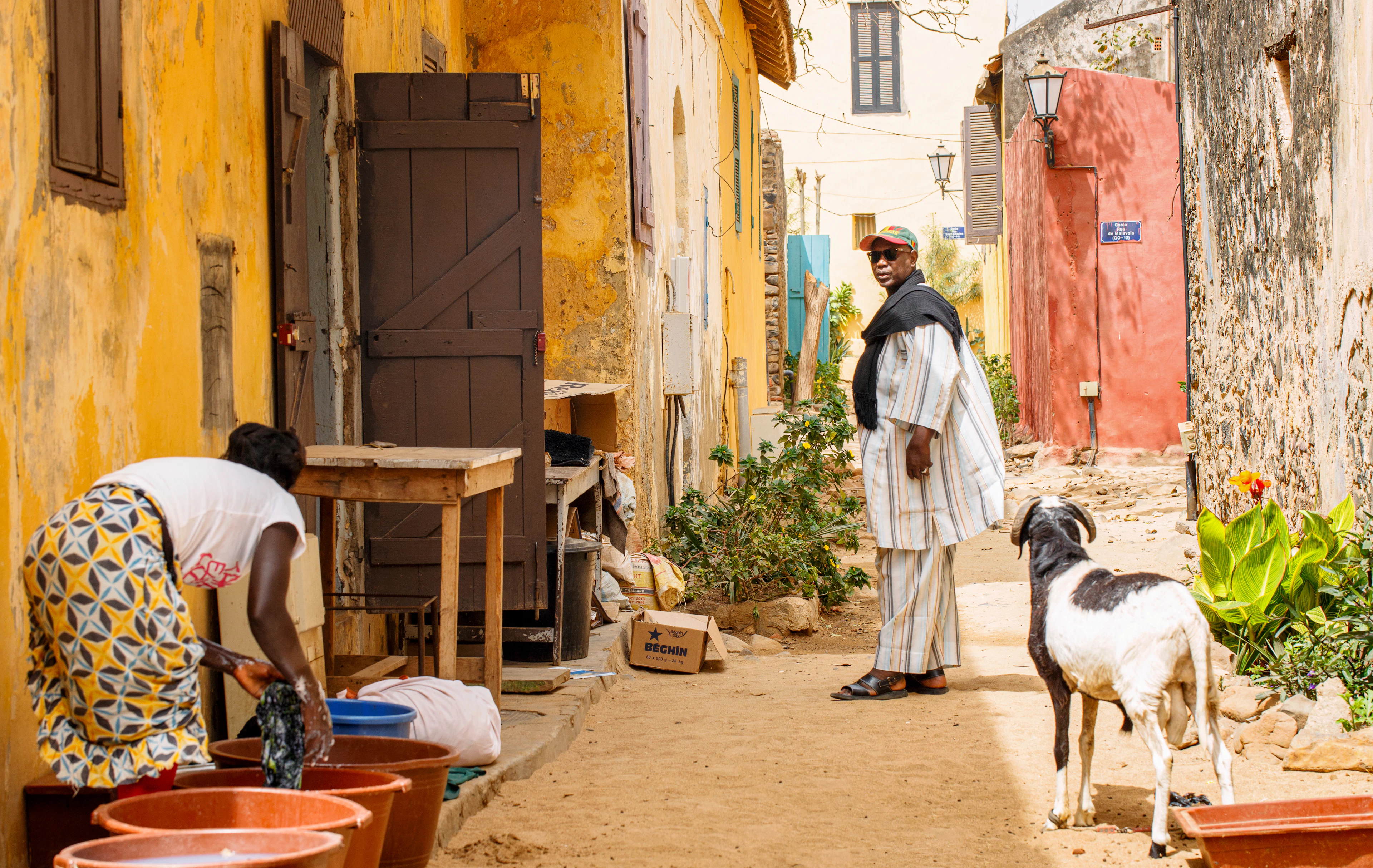 The old town of Dakar, Senegal