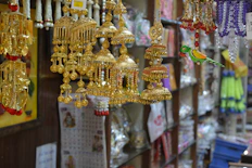 gold and silver hanging decors