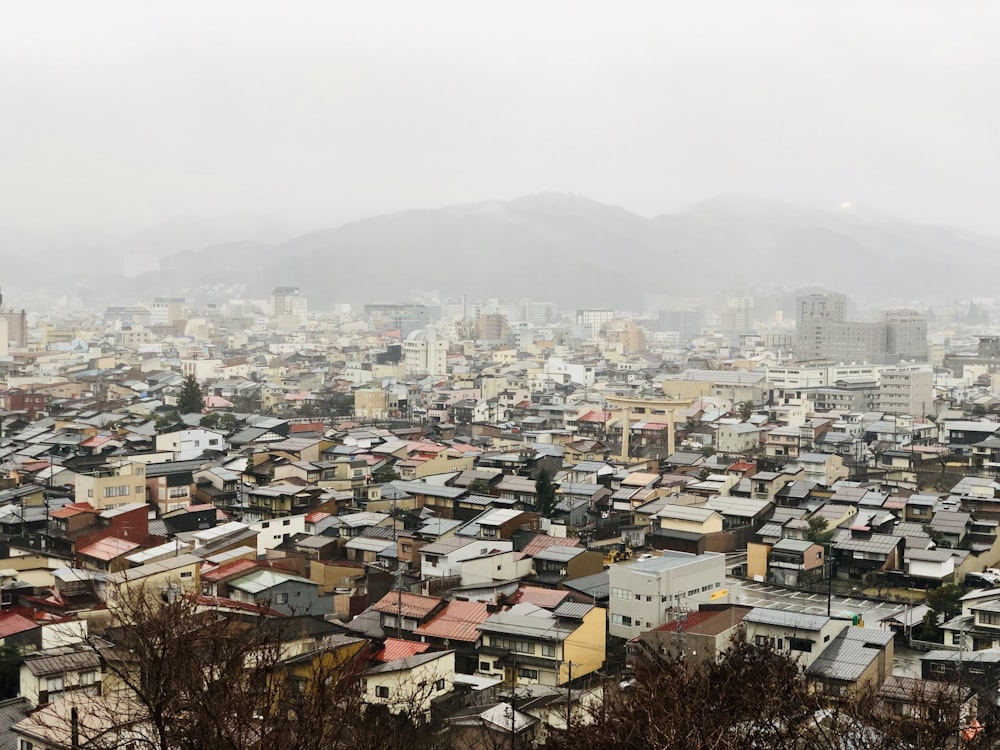 aerial view of city buildings during daytime