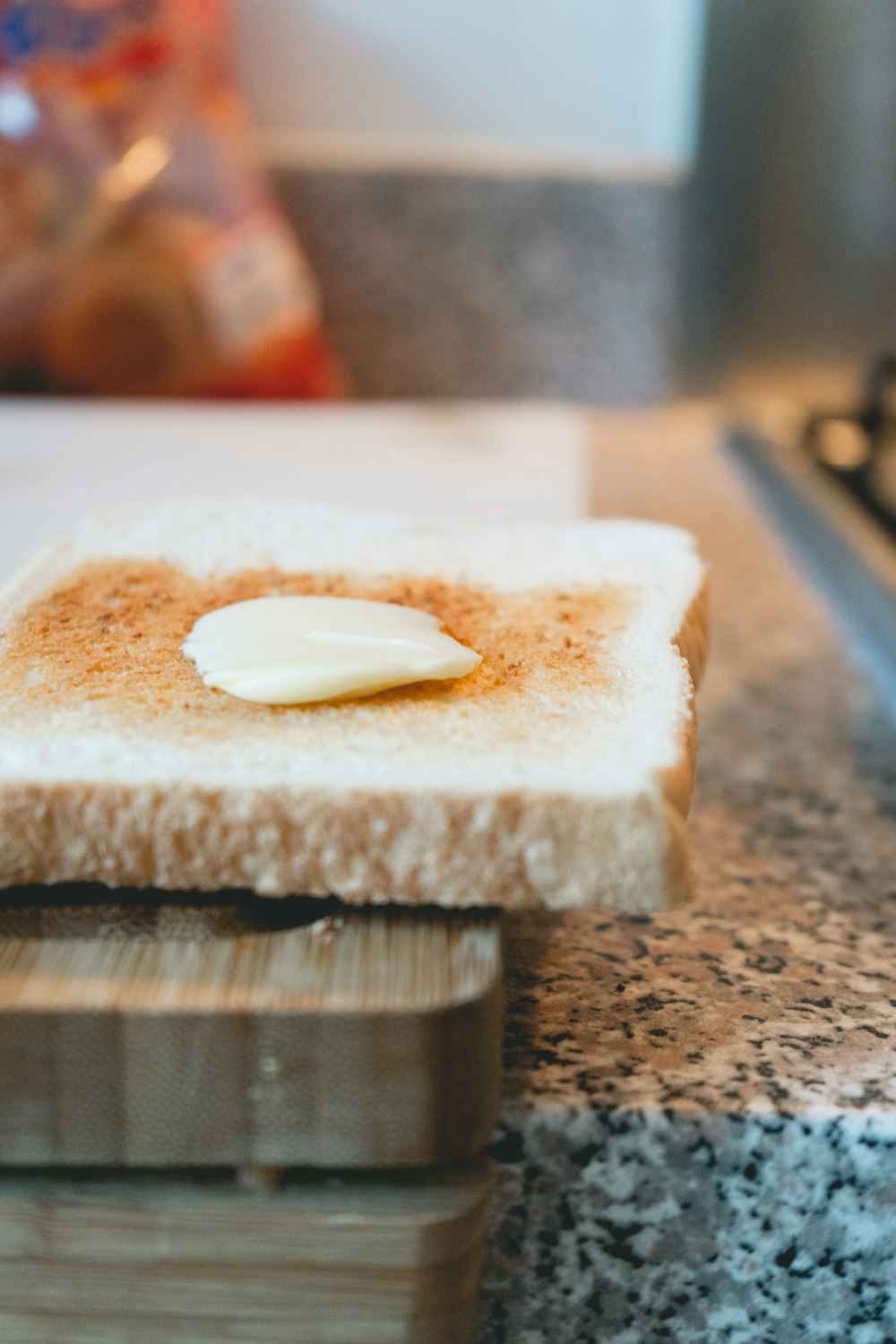 white bread on brown wooden tray