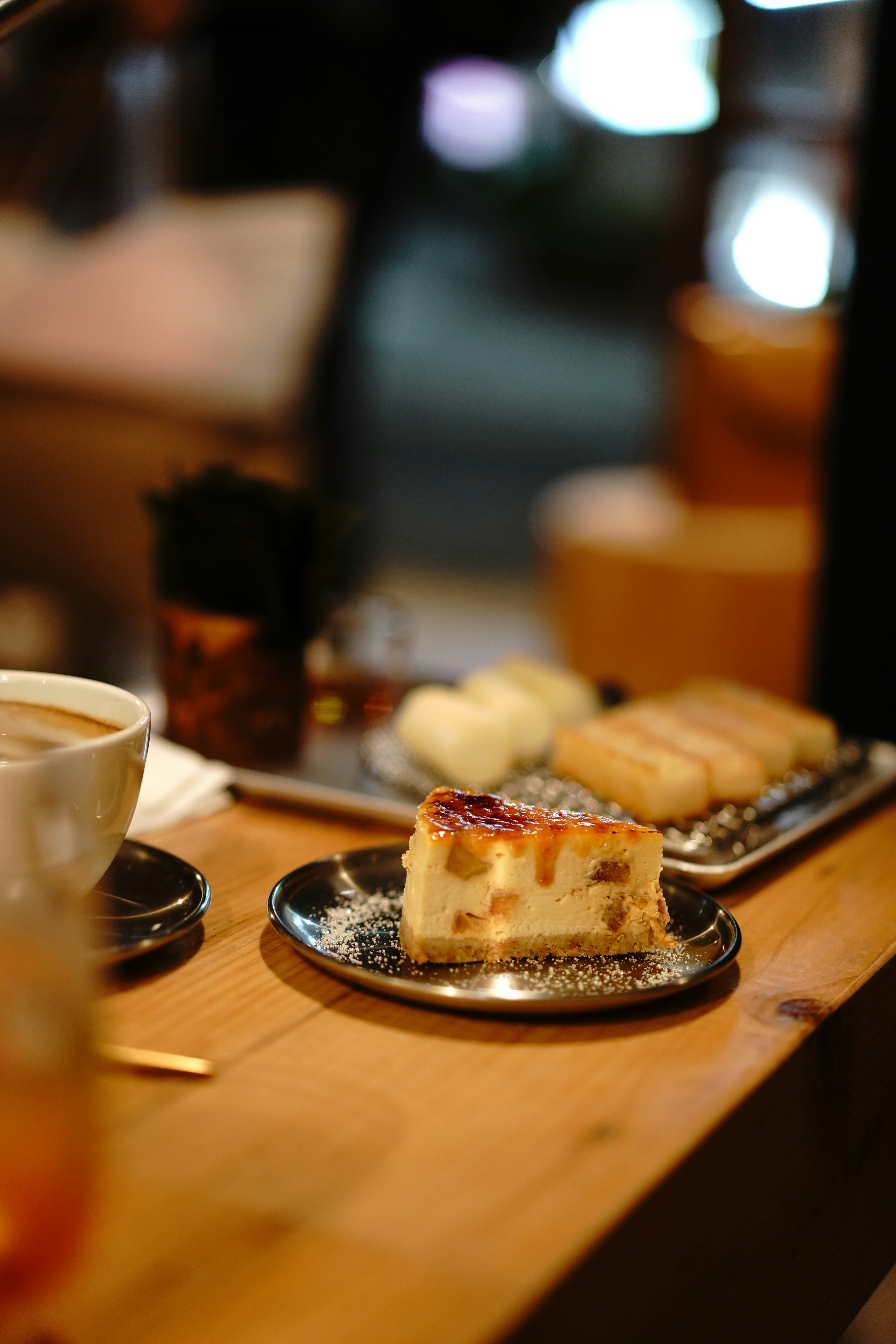 Japanese dessert in a modern Kissaten