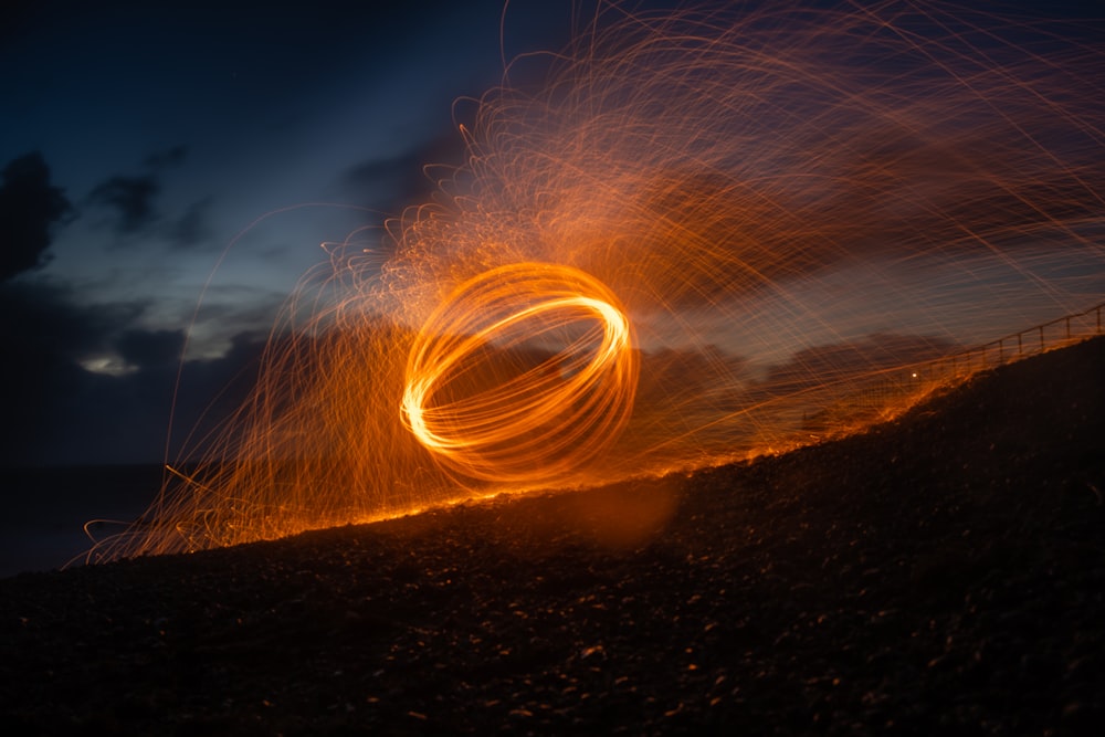 Photographie en accéléré de lumières