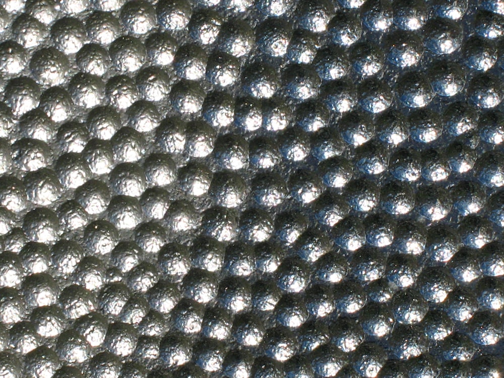 black and white polka dot textile