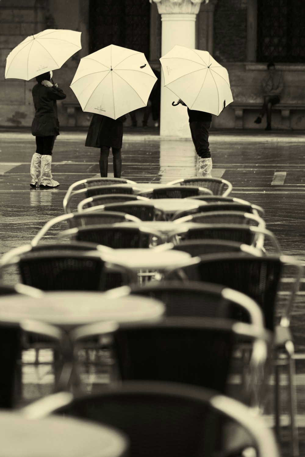 person in black jacket holding umbrella walking on sidewalk during daytime
