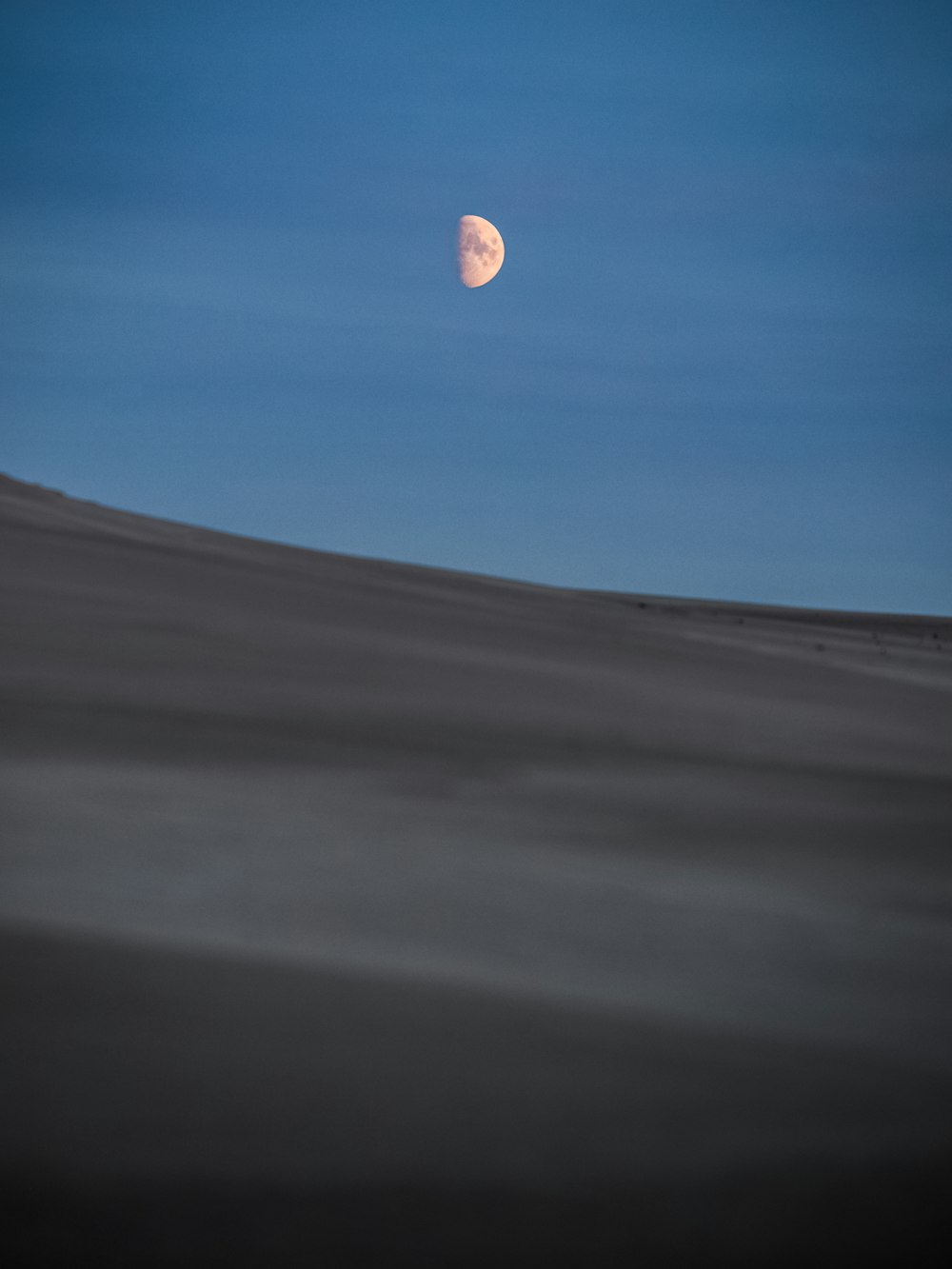full moon over the desert