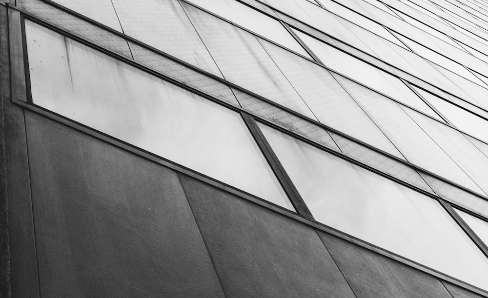 grayscale photo of concrete building